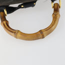 GUCCI Bamboo Backpack Suede Navy Gold 003 1705 0030 Auth 158464-7