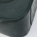 GUCCI Shoulder Bag Enamel Green Silver Auth 158465-11