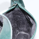 GUCCI Shoulder Bag Enamel Green Silver Auth 158465-17