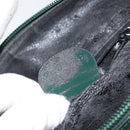 GUCCI Shoulder Bag Enamel Green Silver Auth 158465-21