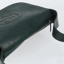 GUCCI Shoulder Bag Enamel Green Silver Auth 158465-6