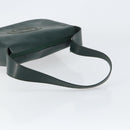 GUCCI Shoulder Bag Enamel Green Silver Auth 158465-7