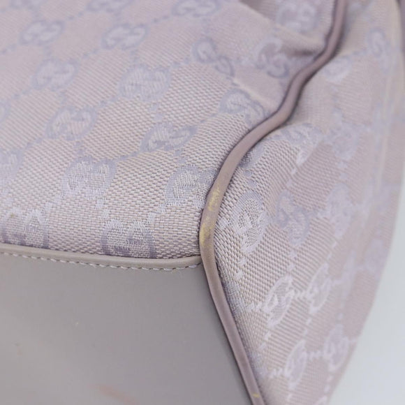 GUCCI GG Canvas Shoulder Bag Purple Gold 92699 Auth 158466