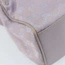 GUCCI GG Canvas Shoulder Bag Purple Gold 92699 Auth 158466-11