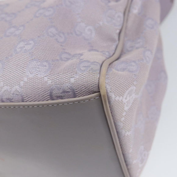 GUCCI GG Canvas Shoulder Bag Purple Gold 92699 Auth 158466