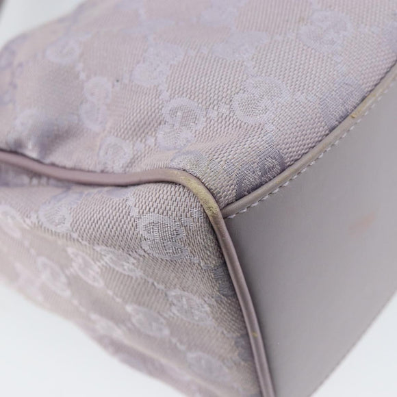 GUCCI GG Canvas Shoulder Bag Purple Gold 92699 Auth 158466