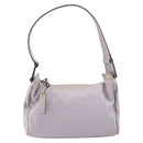 GUCCI GG Canvas Shoulder Bag Purple Gold 92699 Auth 158466-2