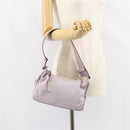 GUCCI GG Canvas Shoulder Bag Purple Gold 92699 Auth 158466-23
