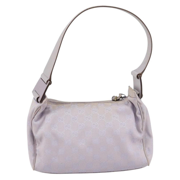 GUCCI GG Canvas Shoulder Bag Purple Gold 92699 Auth 158466