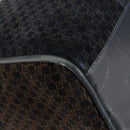 GUCCI Boston Bag Suede Navy Gold Auth 158468-11