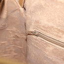 GUCCI Hand Bag Leather Beige Gold 002 58 0219 Auth 158470-19