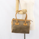 GUCCI Hand Bag Leather Beige Gold 002 58 0219 Auth 158470-22
