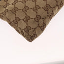 GUCCI GG Canvas Web Sherry Line Waist bag Beige Silver 28566 Auth 158471-17
