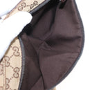 GUCCI GG Canvas Web Sherry Line Waist bag Beige Silver 28566 Auth 158471-11
