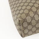 GUCCI GG Supreme Web Sherry Line Tote Bag PVC Beige Red 39 02 003 Auth 158474-16