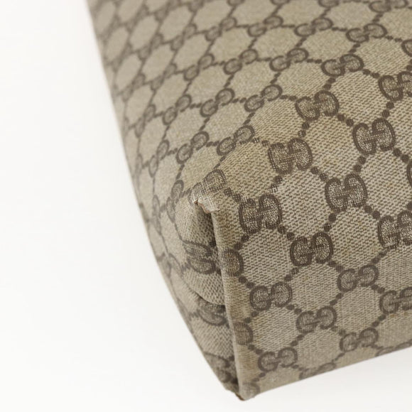 GUCCI GG Supreme Web Sherry Line Tote Bag PVC Beige Red 39 02 003 Auth 158474