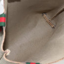 GUCCI GG Supreme Web Sherry Line Tote Bag PVC Beige Red 39 02 003 Auth 158474-10