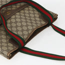 GUCCI GG Supreme Web Sherry Line Tote Bag PVC Beige Red 39 02 003 Auth 158474-6