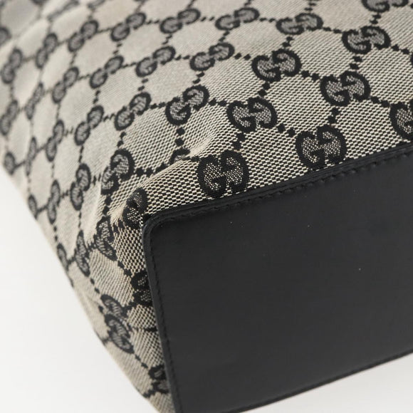 GUCCI GG Canvas Tote Bag Navy Gold 002 1099 2404 Auth 158475