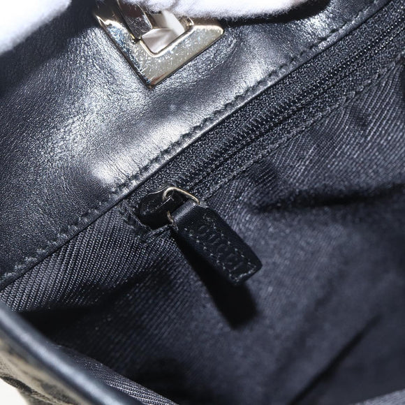 GUCCI GG Canvas Tote Bag Navy Gold 002 1099 2404 Auth 158475