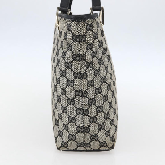 GUCCI GG Canvas Tote Bag Navy Gold 002 1099 2404 Auth 158475