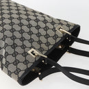 GUCCI GG Canvas Tote Bag Navy Gold 002 1099 2404 Auth 158475-6