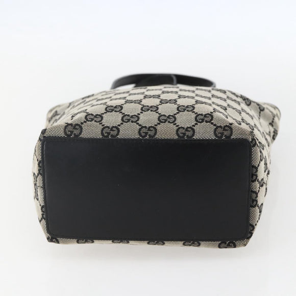 GUCCI GG Canvas Tote Bag Navy Gold 002 1099 2404 Auth 158475