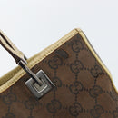 GUCCI GG Canvas Tote Bag Beige Gold 31244 Auth 158476-10