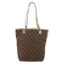 GUCCI GG Canvas Tote Bag Beige Gold 31244 Auth 158476-2