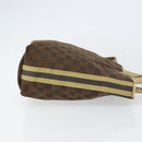 GUCCI GG Canvas Tote Bag Beige Gold 31244 Auth 158476-3