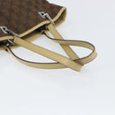 GUCCI GG Canvas Tote Bag Beige Gold 31244 Auth 158476-7
