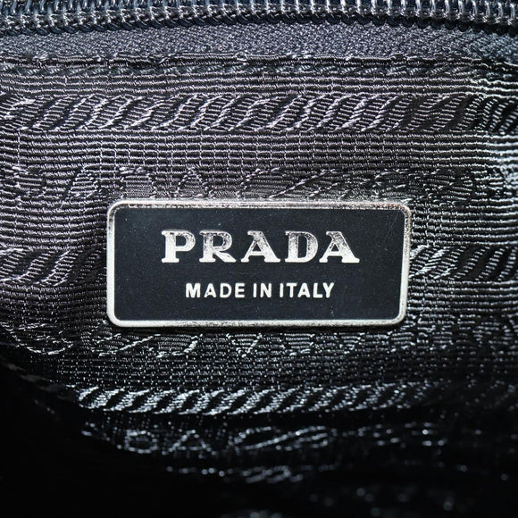PRADA Sports Shoulder Bag Nylon Black Silver Auth 158478