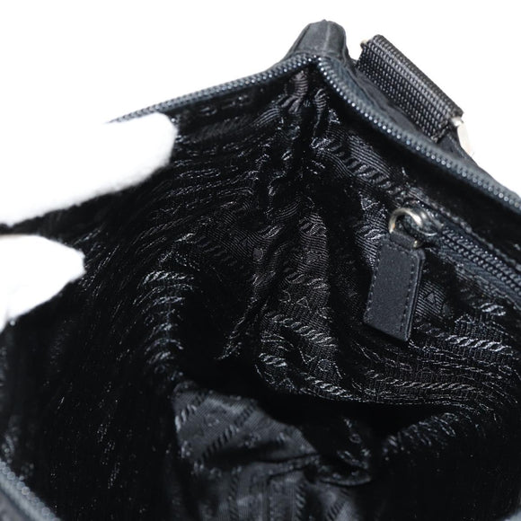 PRADA Sports Shoulder Bag Nylon Black Silver Auth 158478