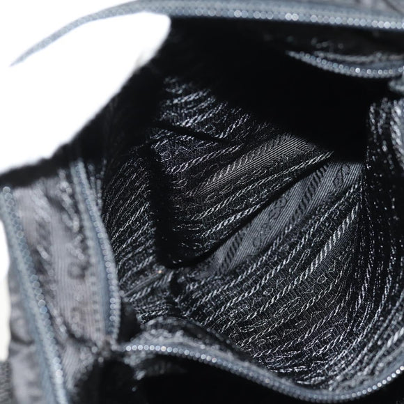 PRADA Sports Shoulder Bag Nylon Black Silver Auth 158478