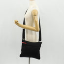 PRADA Sports Shoulder Bag Nylon Black Silver Auth 158478-26