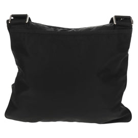 PRADA Sports Shoulder Bag Nylon Black Silver Auth 158478 - 0