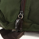 PRADA Shoulder Bag Nylon Khaki Silver Auth 158481-9