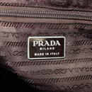 PRADA Shoulder Bag Nylon Khaki Silver Auth 158481-20