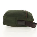 PRADA Shoulder Bag Nylon Khaki Silver Auth 158481-5