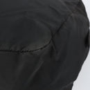 PRADA Hand Bag Nylon Black Silver Auth 158483-9