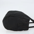 PRADA Hand Bag Nylon Black Silver Auth 158483-3