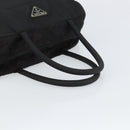PRADA Hand Bag Nylon Black Silver Auth 158483-7