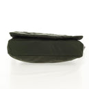 PRADA Shoulder Bag Nylon Khaki Silver Auth 158484-5