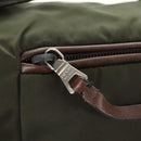 PRADA Shoulder Bag Nylon Khaki Silver Auth 158484-20