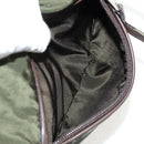 PRADA Shoulder Bag Nylon Khaki Silver Auth 158484-21