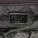 PRADA Shoulder Bag Nylon Khaki Silver Auth 158484-22