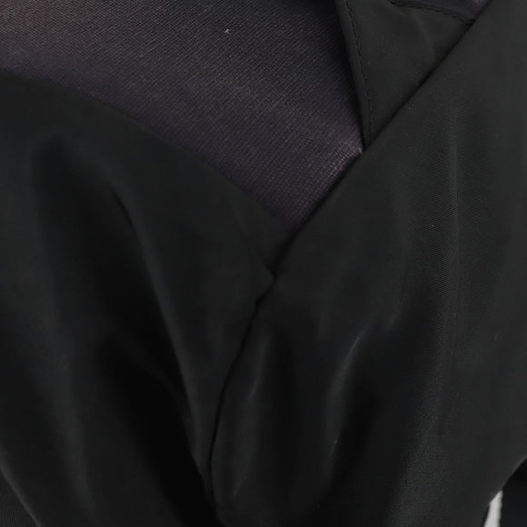 PRADA Backpack Nylon Black Silver Auth 158485