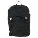 PRADA Backpack Nylon Black Silver Auth 158485-2
