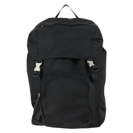PRADA Backpack Nylon Black Silver Auth 158485 - 0