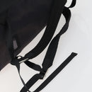 PRADA Backpack Nylon Black Silver Auth 158485-9